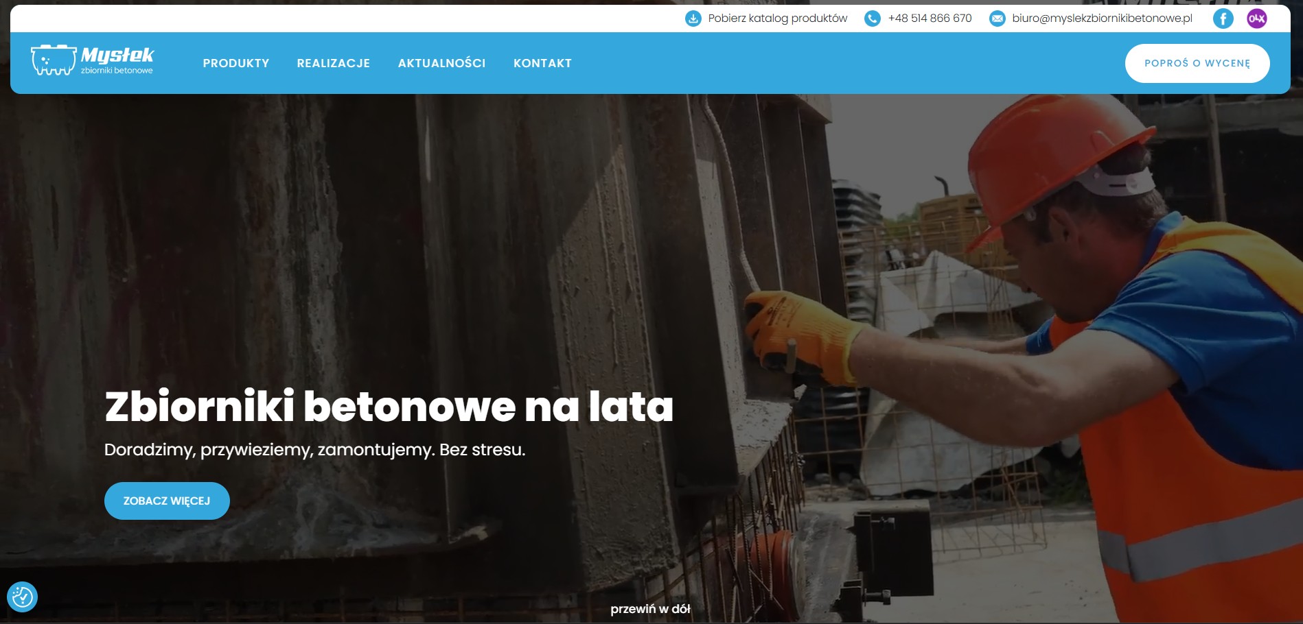 Mysłek Zbiorniki Betonowe (2025)